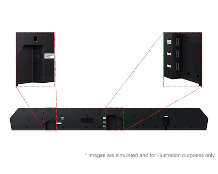 Soundbar Samsung HW-Q990F, 11.1.4, Bluetooth, Wi-Fi, Subwoofer & Kit wireless, Wireless Dolby Atmos, HDMI 2.1 eARC, Negru Titan [10]