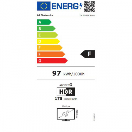 Televizor LG OLED evo 65C31LA, 164 cm, Smart, 4K Ultra HD, 100 Hz, Clasa F (Model 2023) [17]