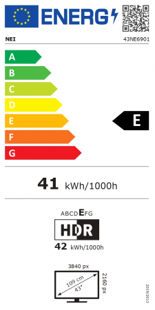 Televizor NEI LED 43NE6901, 109cm, Smart, 4K Ultra HD, Clasa E [1]