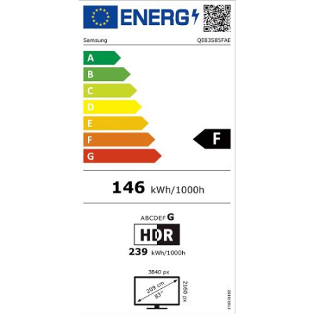 Televizor SAMSUNG OLED 83S85F, 209 cm, Smart, 4K Ultra HD, 100 Hz, Clasa F [10]