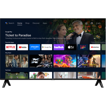 Televizor Smart QLED TCL 43V5C, 108 cm, Full HD, Android TV, Dolby Audio, Negru, Clasa F [1]