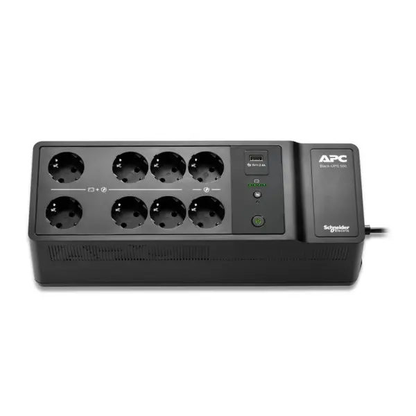 UPS - UPS APC BE500G2-GR, 500VA/300W, 8 x Schuko, Negru