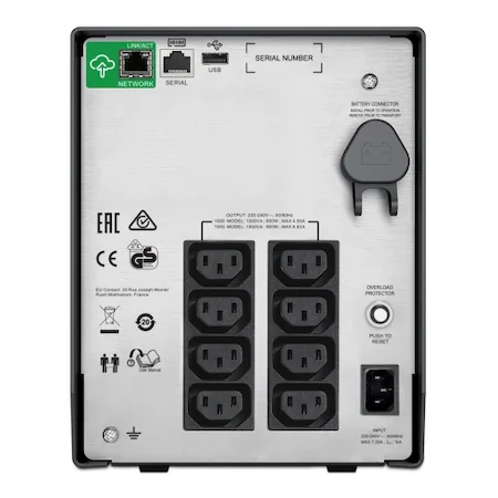 UPS APC SMC1500IC Smart-UPS C line-interactive / sinusoidala 1500VA / 900W 8conectori C13, baterie RBC6, Smart Connect [2]