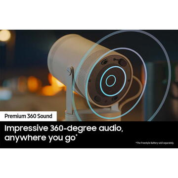 Videoproiector portabil Samsung The Freestyle Gen2, Full HD 1920 x 1080, Wireless, Bluetooth 5.2 [12]