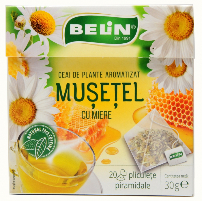 Ceai de Musetel cu Miere 20 pl piramidale, 30 g [2]