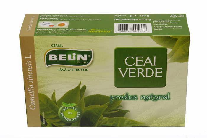 Ceai verde 100 pl, 150 gr, + 1 cutie Ceai verde cu aroma de fructe padure 20pl GRATUIT [1]