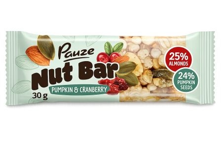 BATOANE CU NUCI PAUZE - Baton cu nuci PAUZE Pumpkin & Cranberry 30 g