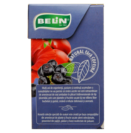 Ceai Fructe de Padure Albastre 20 pl piramidale, 40 g - BELIN [2]