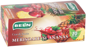 CEAIURI din FRUCTE - Ceai merisoare si ananas 20pl, 40g