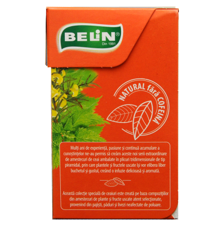 Ceai Mix Plante cu Ginseng 20 pl piramidale, 30 g - BELIN [2]
