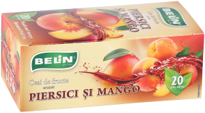 CEAIURI din FRUCTE - Ceai piersici si mango 20pl, 40gr