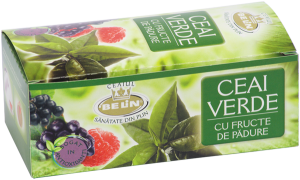 CEAI VERDE - Ceai verde cu aroma de fructe padure 20pl,40gr