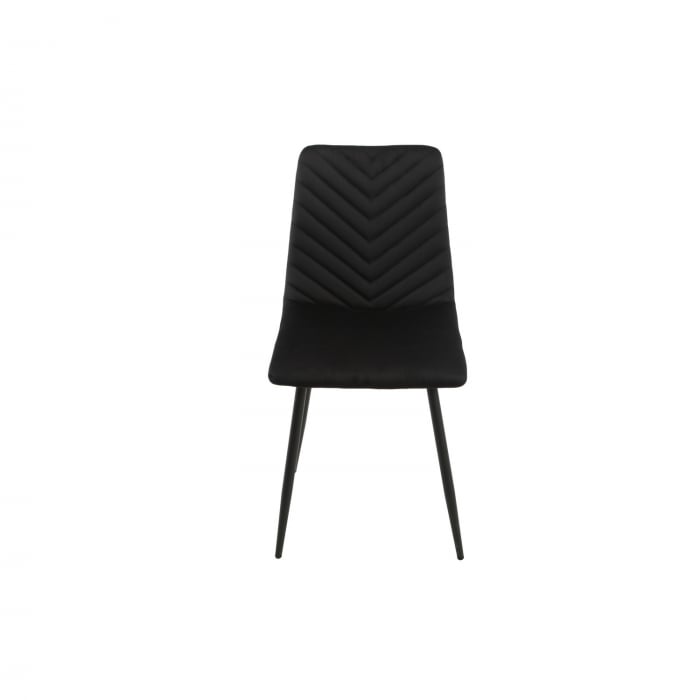 Scaun Vector Velvet Negru [2]
