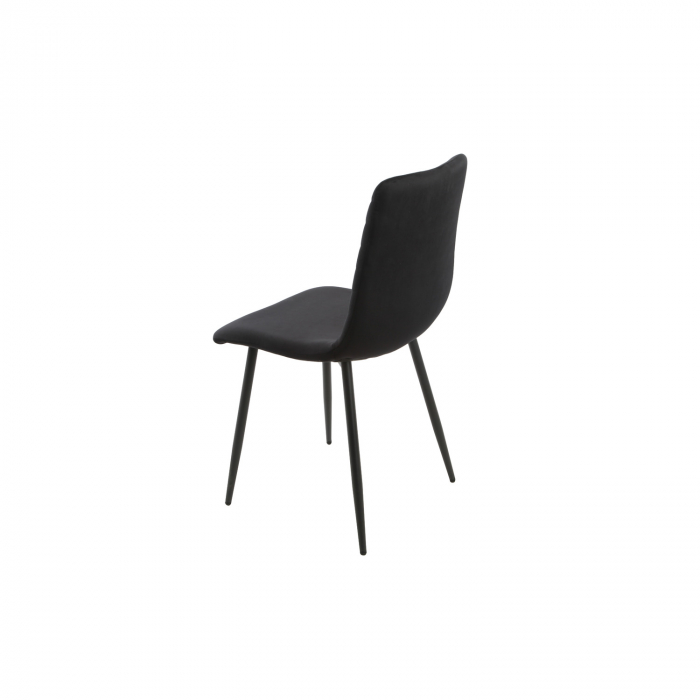 Scaun Vector Velvet Negru [3]