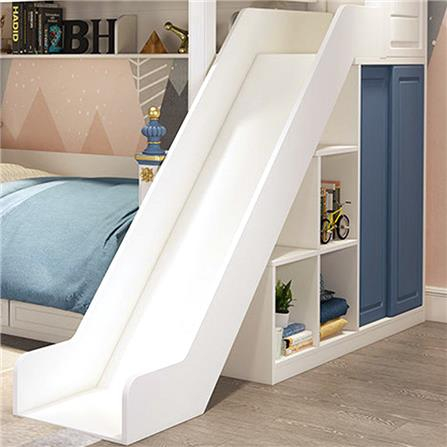 Paturi supraetajate cu tobogan pentru dormitor copii [10]