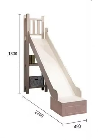 Paturi supraetajate cu tobogan Cosmo [8]