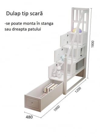 Paturi supraetajate cu tobogan Cosmo [6]
