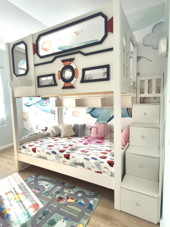 Paturi supraetajate cu tobogan Cosmo [15]