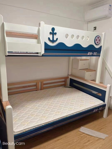 Pat supraetajat Marin din lemn masiv de alun cod 6806A2 [1]