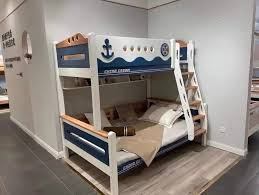 Pat supraetajat Marin din lemn masiv de alun cod 6806A2 [2]