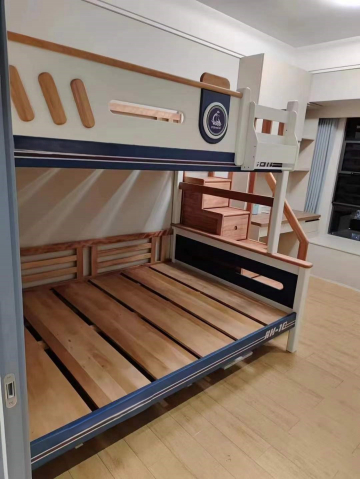 Pat supraetajat Marin din lemn masiv de alun cod 6806A2 [4]