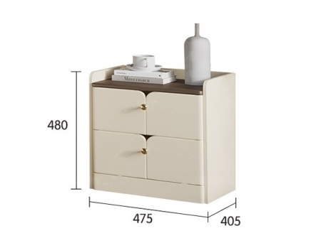 Set mobilier Bluey din  lemn masiv de stejar pentru camera copii 3 piese: pat (saltea necesara 150 x 190cm), o noptiera, dulap 3 usi, -cod 6601 [14]