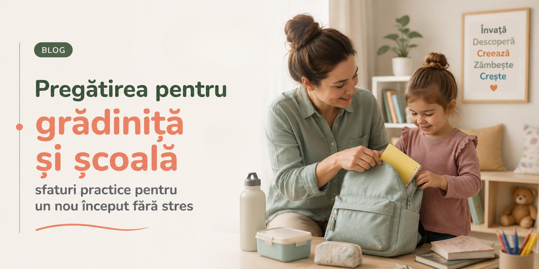 Pregătirea pentru grădiniță și școală
