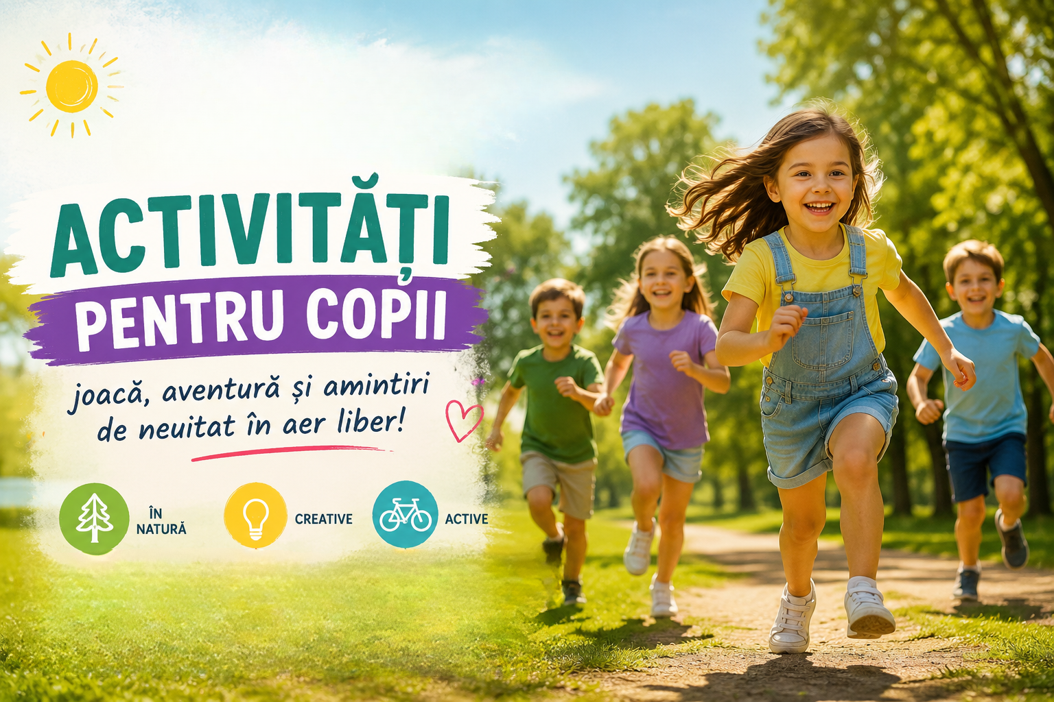 30 de activități în aer liber pentru copii