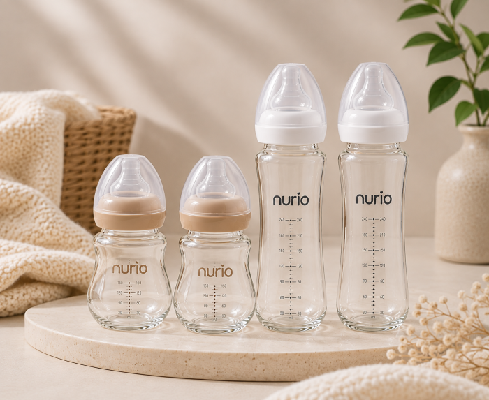Set 4 Biberoane din Sticla Borosilicata Nurio [4]