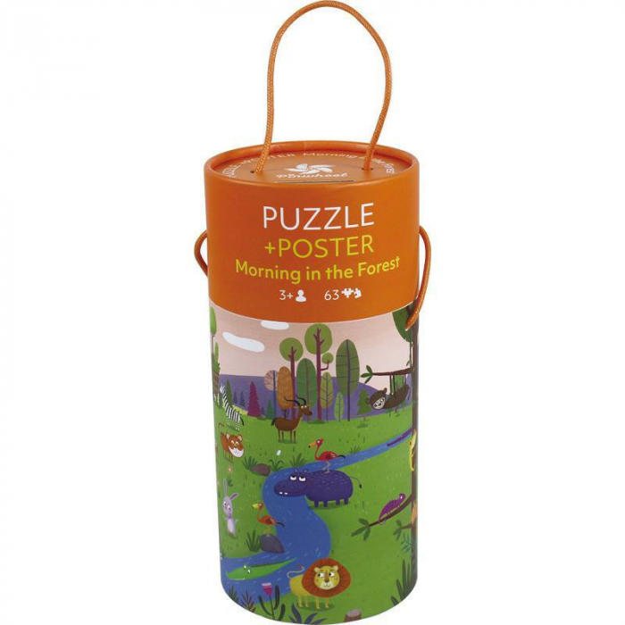 Puzzle 63 Piese Dimineata in Padure in Cutie Cilindrica [2]