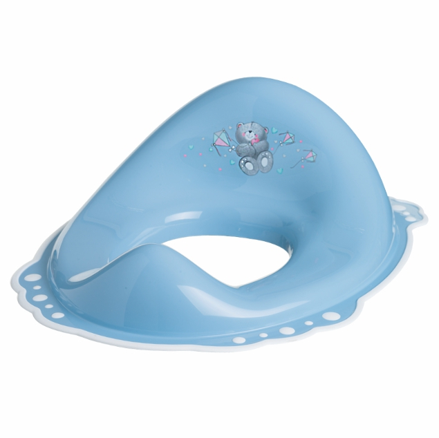 Adaptor Colac WC Copii, Antialunecare Ursulet -Albastru/Alb [3]