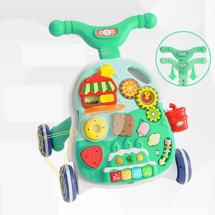 Antepremergator si Masa de Activitati 2 in 1 - Verde [4]