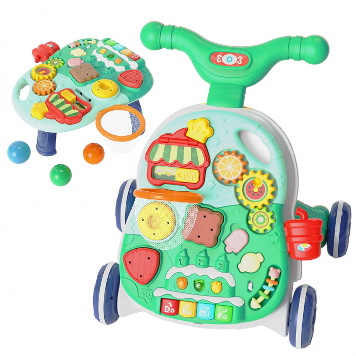 Antepremergator si Masa de Activitati 2 in 1 - Verde [2]