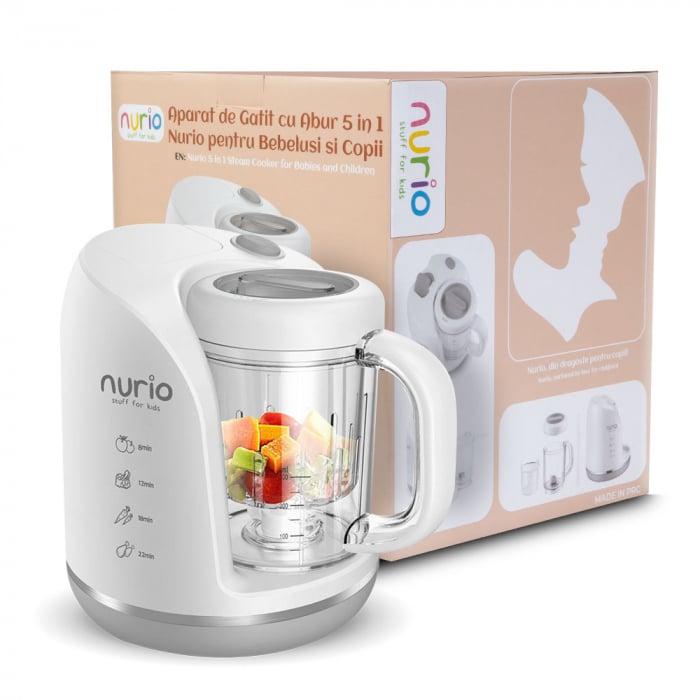 Aparat de Gatit cu Abur si Blender 5 in 1 Nurio pentru Bebelusi si Copii [6]