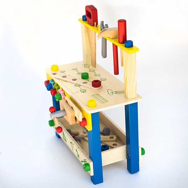 Banc de Lucru Multifunctional din Lemn - 48 Piese Montessori [6]