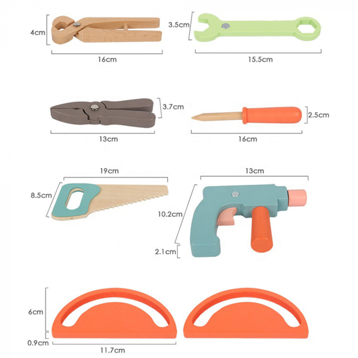 Banc de Lucru Multifunctional cu Unelte din Lemn [4]
