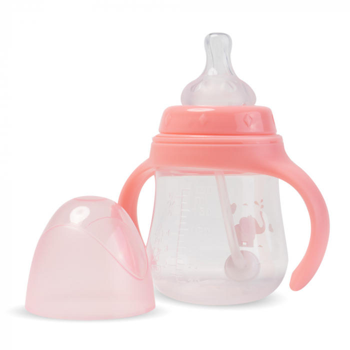 Biberon cu 2 Manere, 180ml - Roz [2]