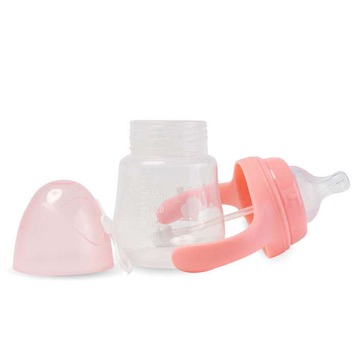 Biberon cu 2 Manere, 180ml - Roz [3]
