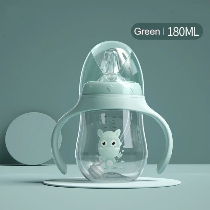 Biberon cu 2 Manere, 180ml - Verde [6]