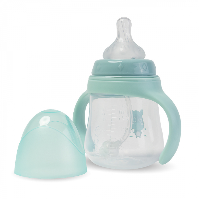 Biberon cu 2 Manere, 180ml - Verde [2]