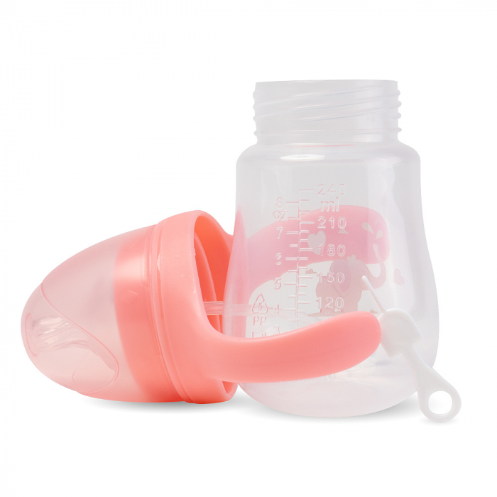 Biberon cu 2 Manere, 240ml - Roz [3]