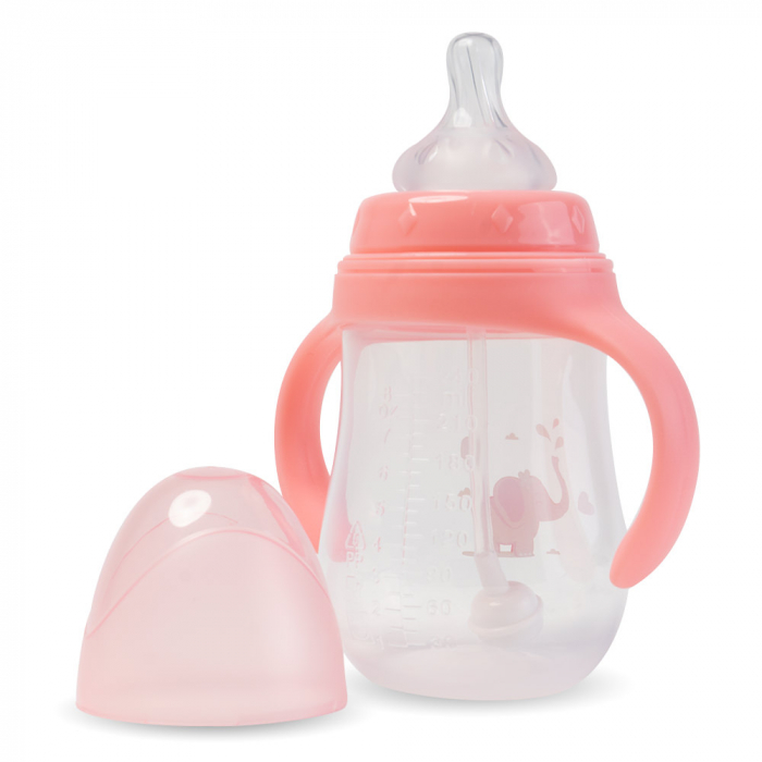 Biberon cu 2 Manere, 240ml - Roz [4]