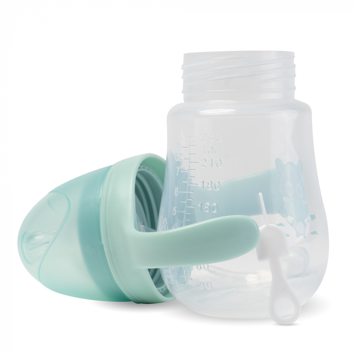 Biberon cu 2 Manere, 240ml - Verde [4]