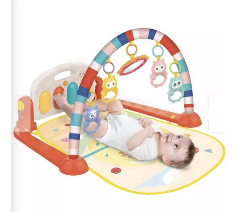 Covoras de joaca cu activitati pentru bebelusi, pian muzical - Huanger [2]