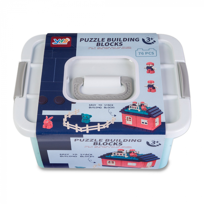 Blocuri de Constructie in Cutie - 76 Piese [2]