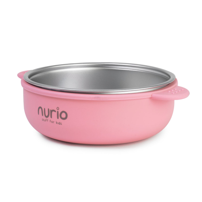 Bol din Inox cu Protectie din Silicon Nurio - Roz [2]