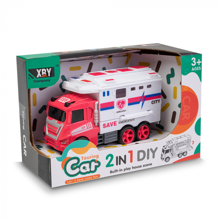 Camion de Salvare pentru Copii  Pull Back [3]