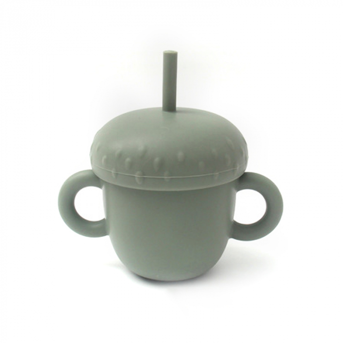 Cana din Silicon cu Pai - Verde [4]