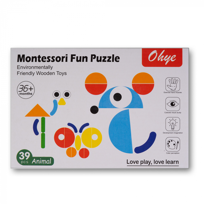 Joc Tangram Montessori Fun Puzzle Ohye [8]