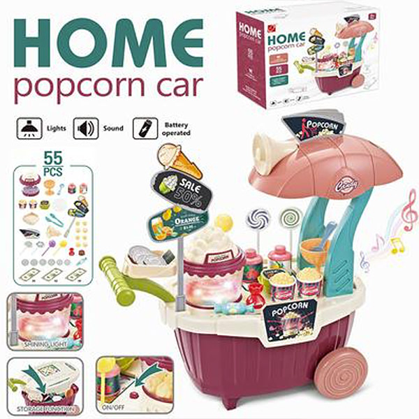 Carucior cu Popcorn si Dulciuri cu Muzica si Lumini - 55 piese [2]